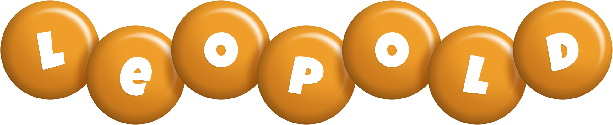 Leopold candy-orange logo