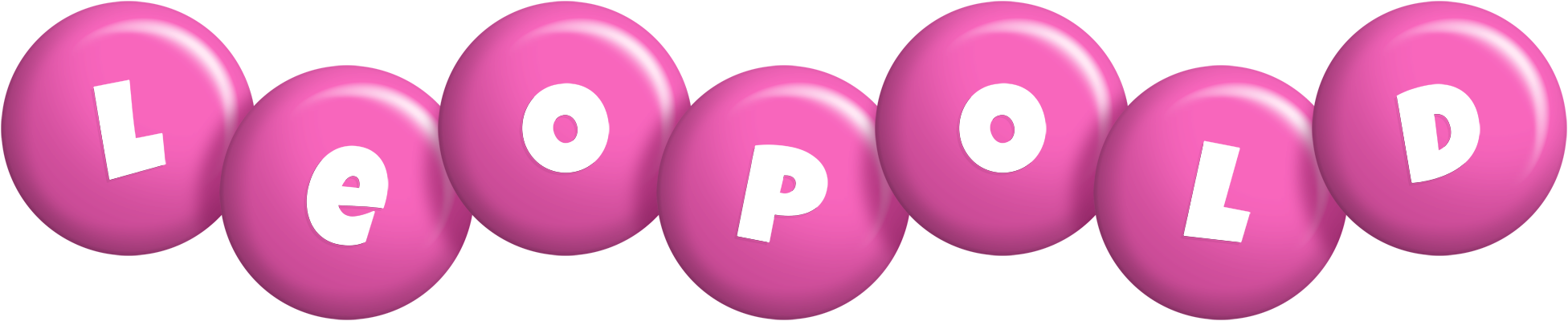Leopold candy-pink logo