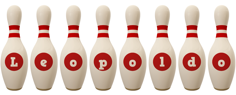 Leopoldo bowling-pin logo