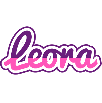 Leora cheerful logo