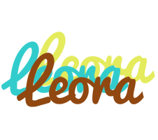 Leora cupcake logo