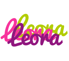 Leora flowers logo