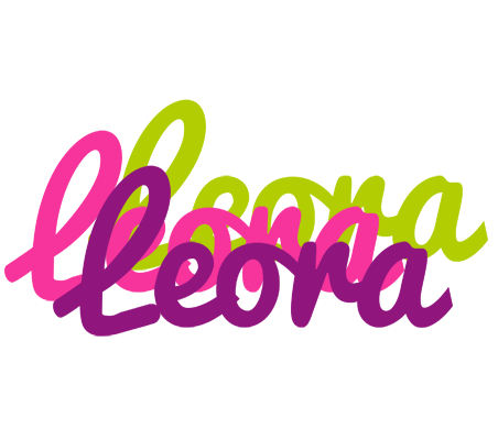 Leora flowers logo