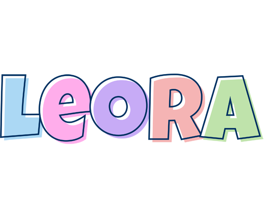 Leora pastel logo