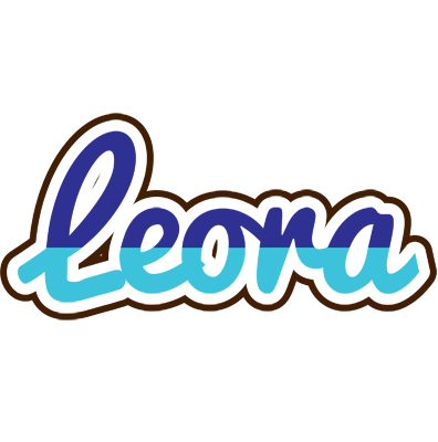 Leora raining logo