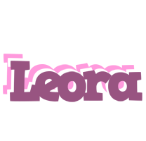 Leora relaxing logo