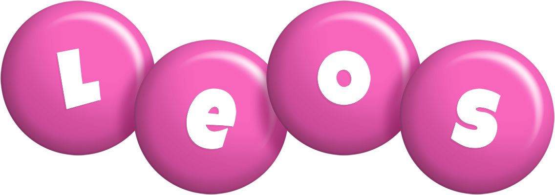 Leos candy-pink logo