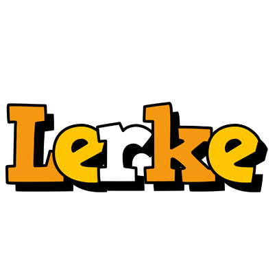 Lerke cartoon logo