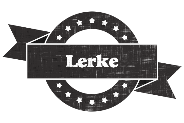Lerke grunge logo