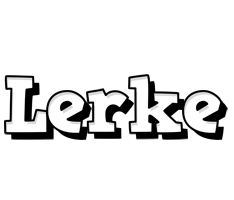 Lerke snowing logo