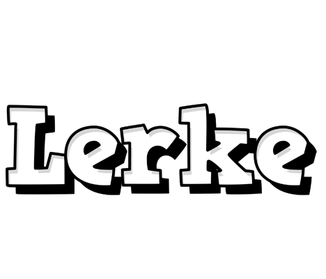 Lerke snowing logo