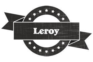 Leroy grunge logo