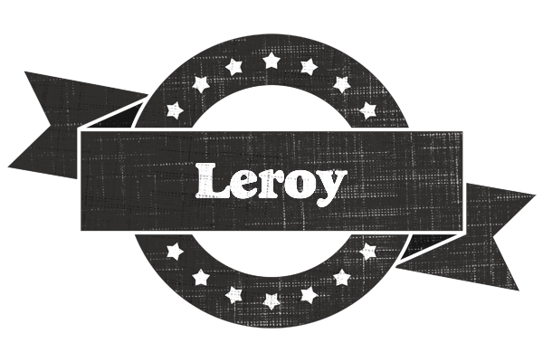 Leroy grunge logo