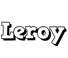 Leroy snowing logo