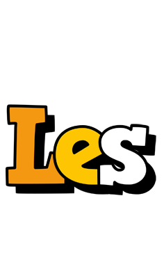 Les cartoon logo