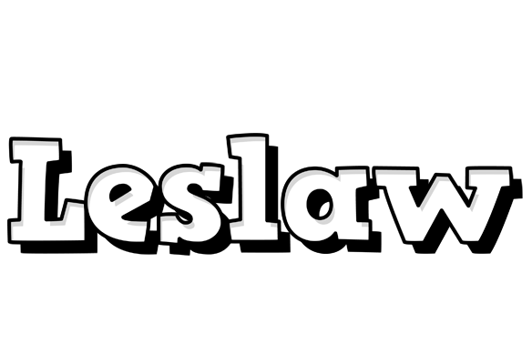 Leslaw snowing logo