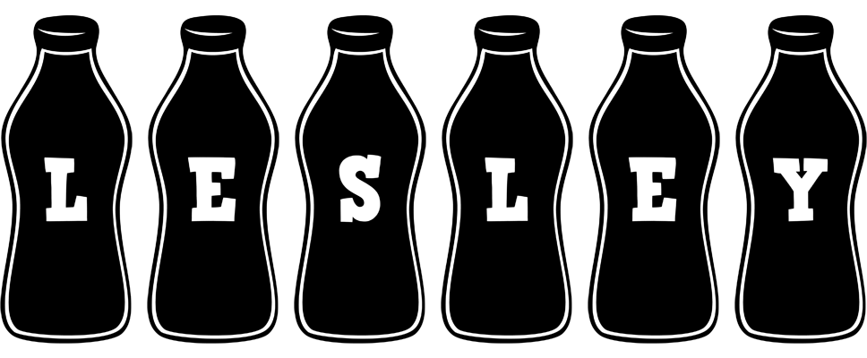 Lesley bottle logo