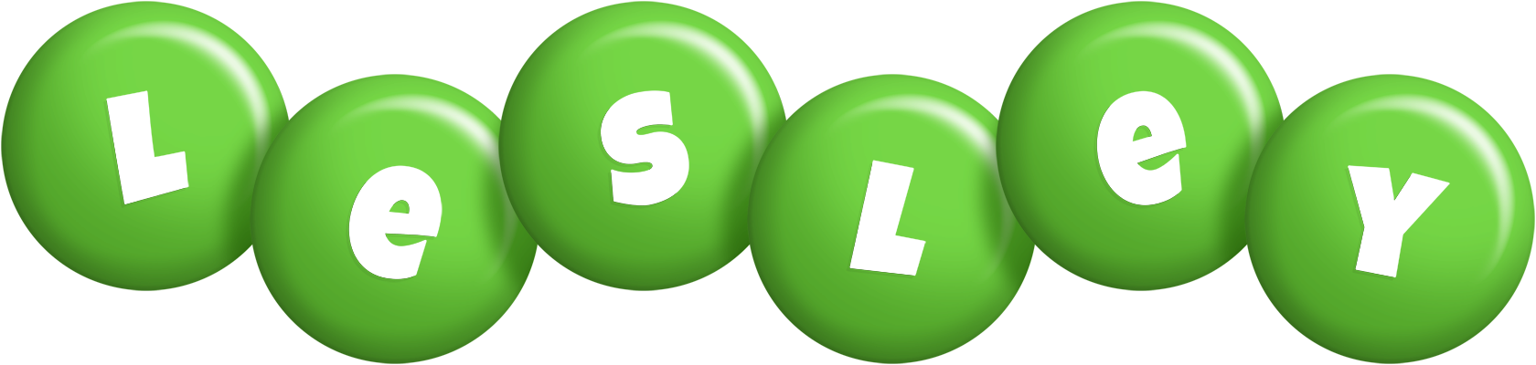 Lesley candy-green logo