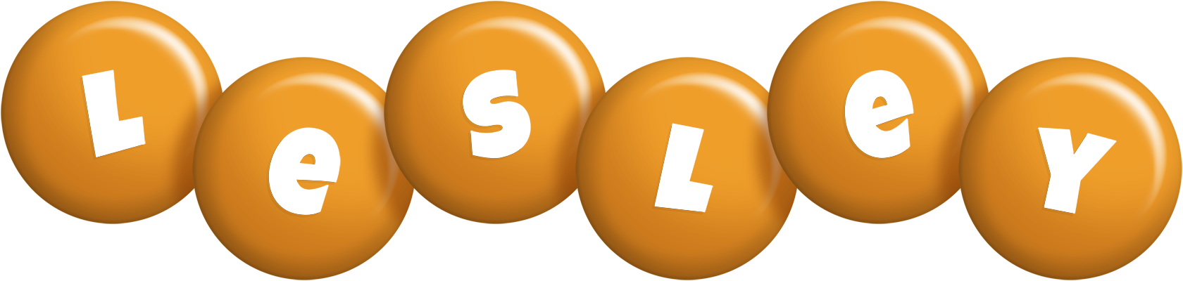 Lesley candy-orange logo
