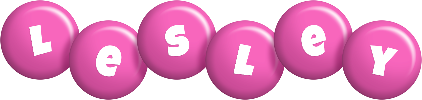 Lesley candy-pink logo