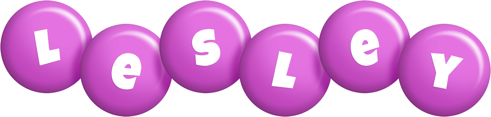 Lesley candy-purple logo