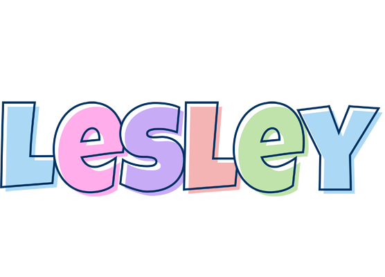 Lesley pastel logo