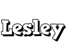 Lesley snowing logo