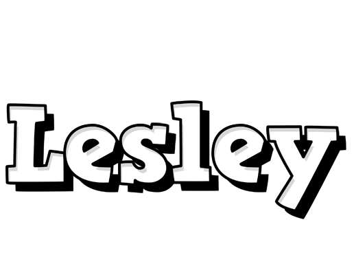 Lesley snowing logo