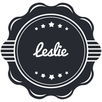Leslie badge logo