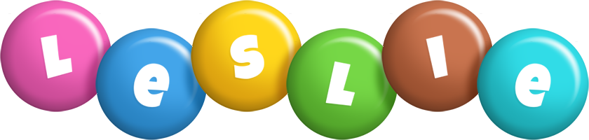 Leslie candy logo