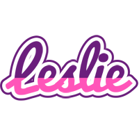Leslie cheerful logo