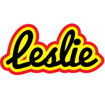 Leslie flaming logo