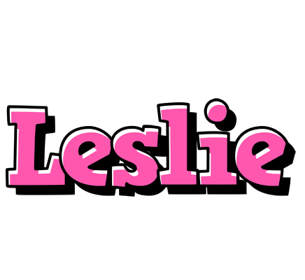 Leslie girlish logo