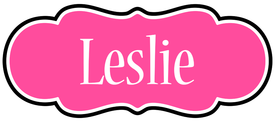 Leslie invitation logo