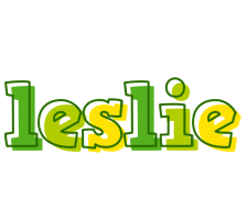 Leslie juice logo