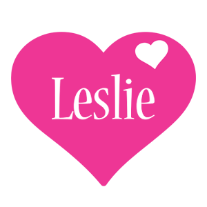 Leslie love-heart logo