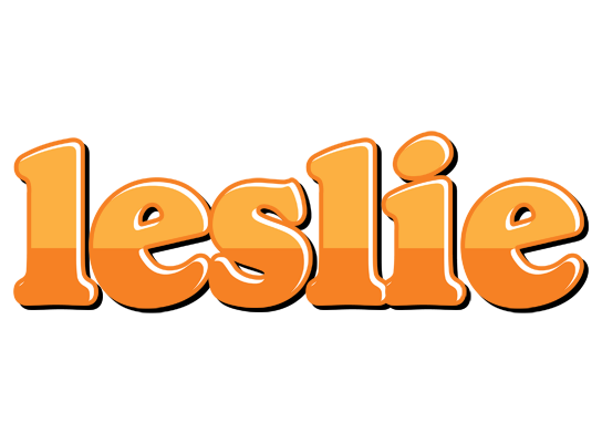 Leslie orange logo