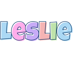 Leslie pastel logo