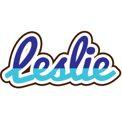 Leslie raining logo