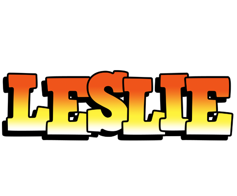 Leslie sunset logo