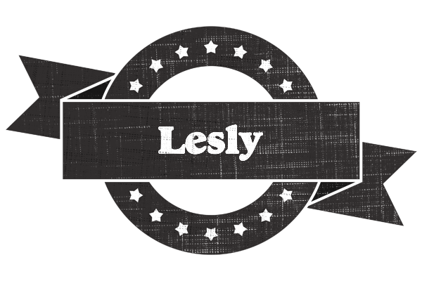 Lesly grunge logo