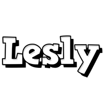 Lesly snowing logo