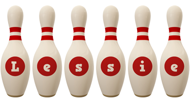 Lessie bowling-pin logo