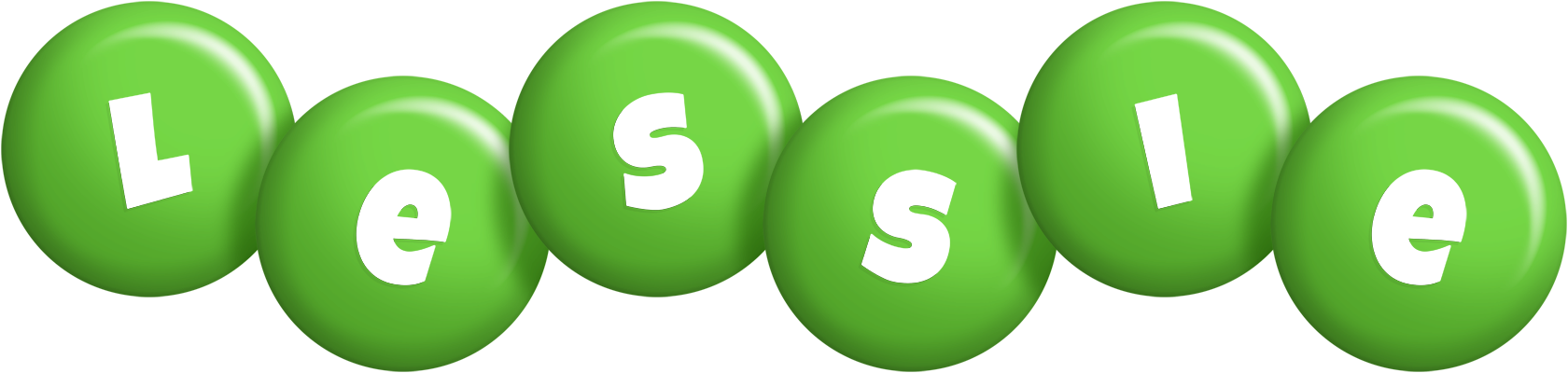 Lessie candy-green logo