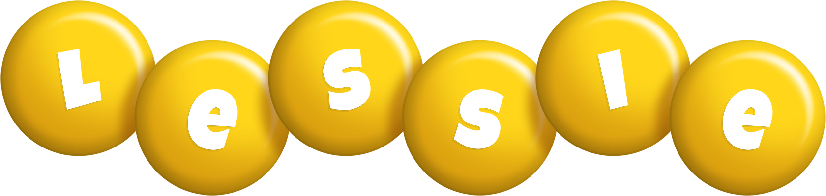 Lessie candy-yellow logo