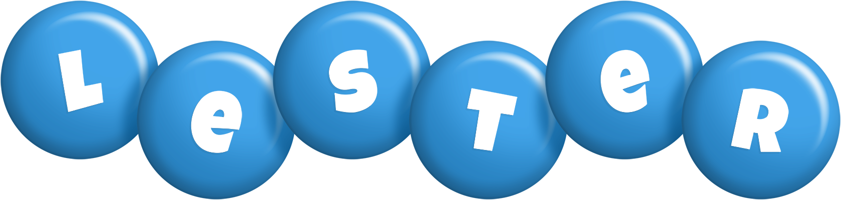 Lester candy-blue logo