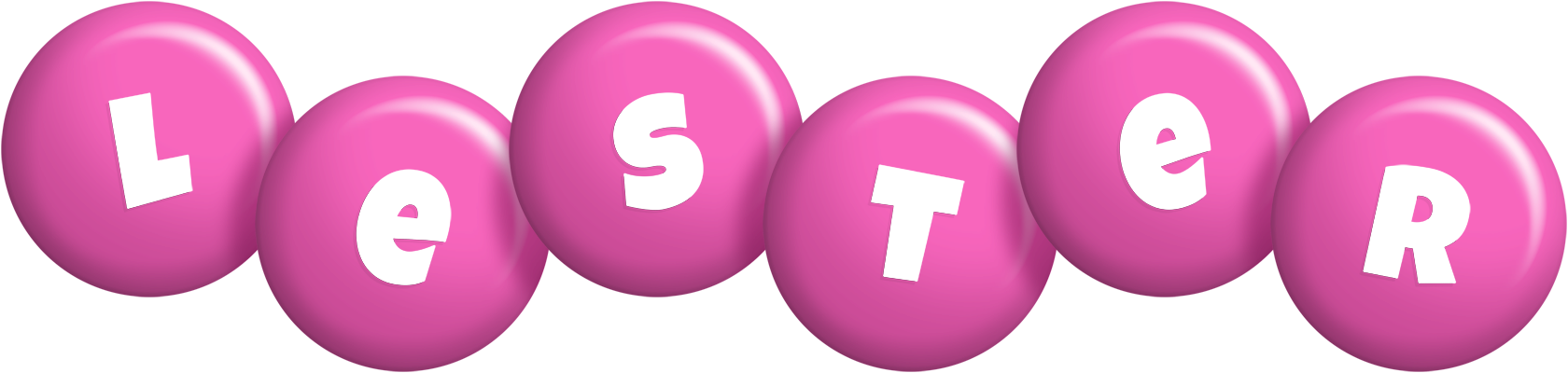 Lester candy-pink logo