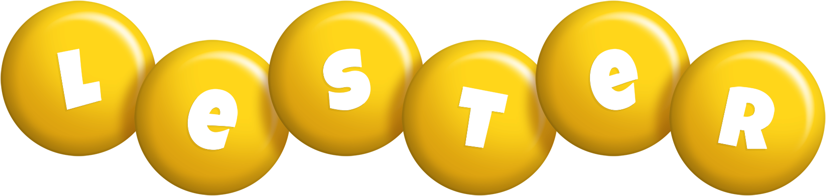 Lester candy-yellow logo