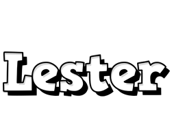 Lester snowing logo