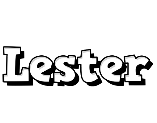Lester snowing logo